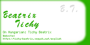 beatrix tichy business card